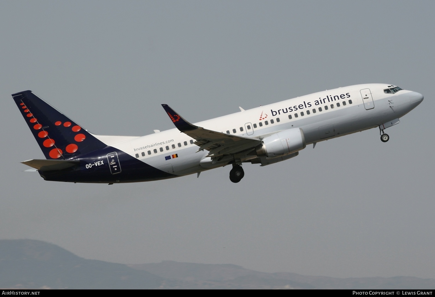 Aircraft Photo of OO-VEX | Boeing 737-36N | Brussels Airlines | AirHistory.net #318365