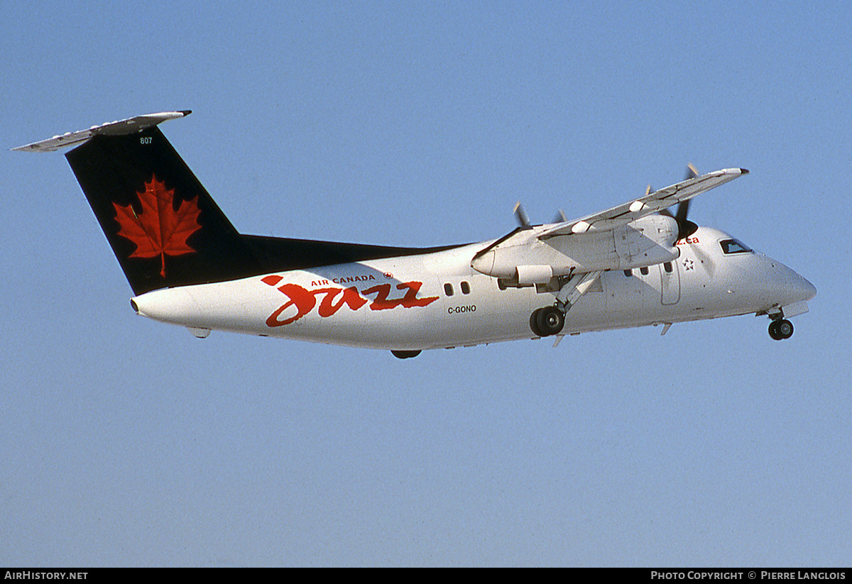 Aircraft Photo of C-GONO | De Havilland Canada DHC-8-102 Dash 8 | Air Canada Jazz | AirHistory.net #318425