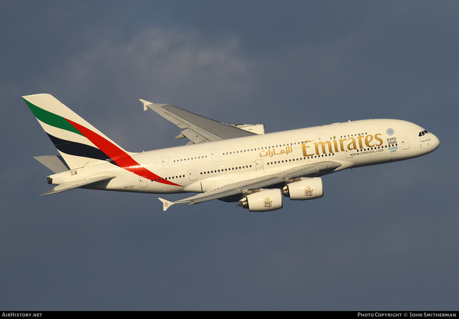 Aircraft Photo of A6-EDT | Airbus A380-861 | Emirates | AirHistory.net #318455