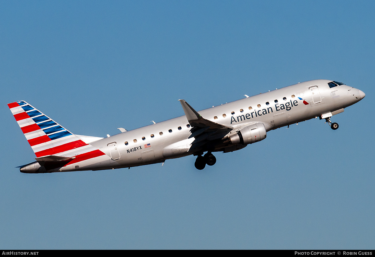 Aircraft Photo of N418YX | Embraer 175LR (ERJ-170-200LR) | American Eagle | AirHistory.net #318484