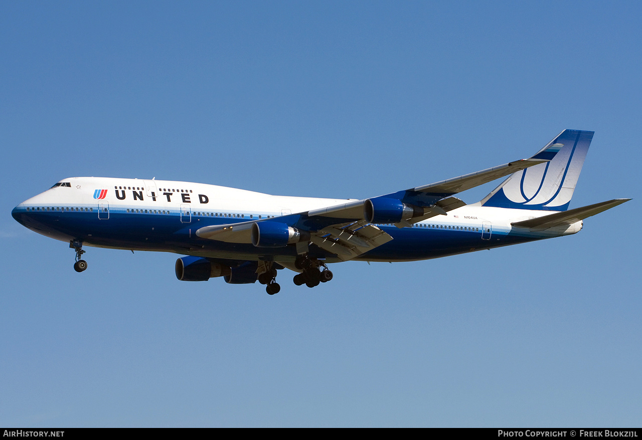 Aircraft Photo of N104UA | Boeing 747-422 | United Airlines | AirHistory.net #318489