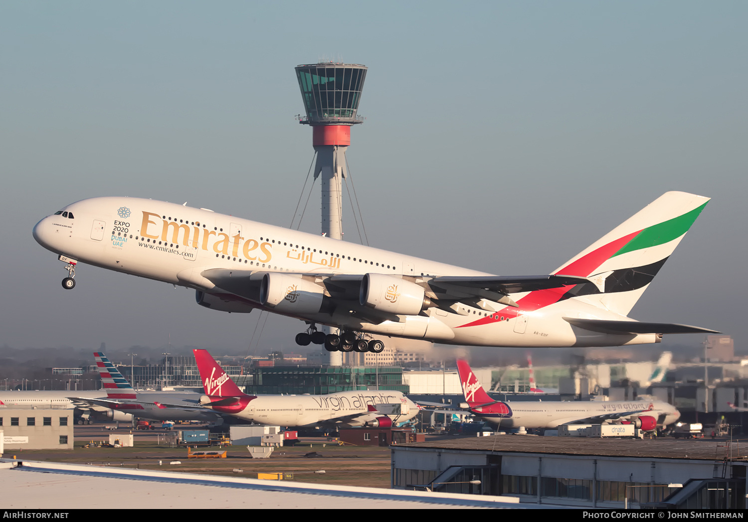 Aircraft Photo of A6-EDF | Airbus A380-861 | Emirates | AirHistory.net #318572