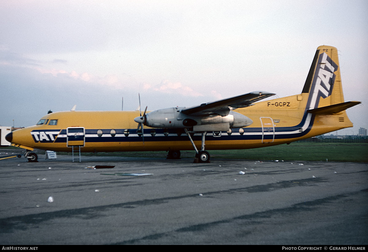 Aircraft Photo of F-GCPZ | Fairchild Hiller FH-227B | TAT - Transport Aérien Transrégional | AirHistory.net #318583