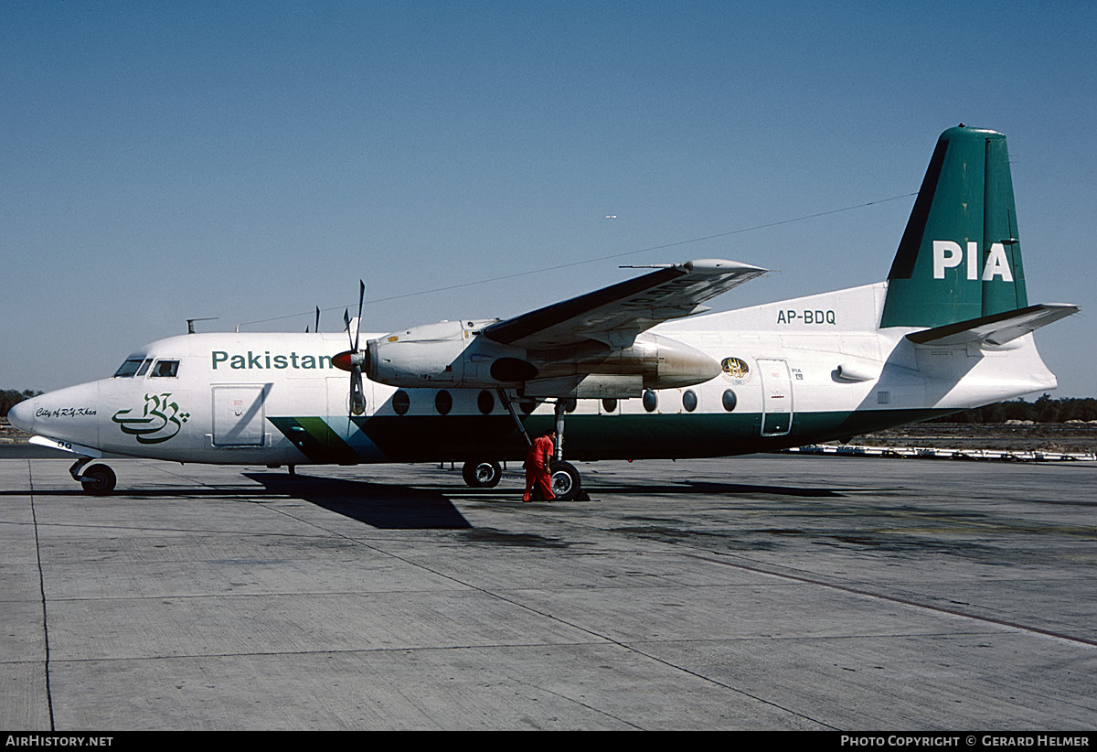 Aircraft Photo of AP-BDQ | Fokker F27-200 Friendship | Pakistan International Airlines - PIA | AirHistory.net #318584