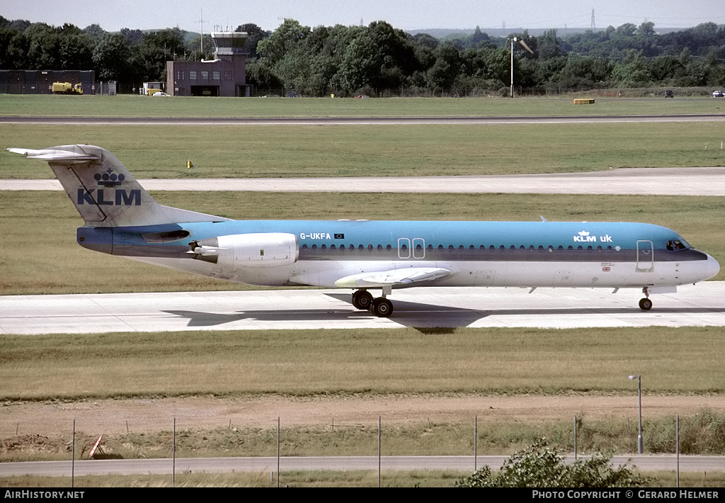 Aircraft Photo of G-UKFA | Fokker 100 (F28-0100) | KLM UK | AirHistory.net #318596