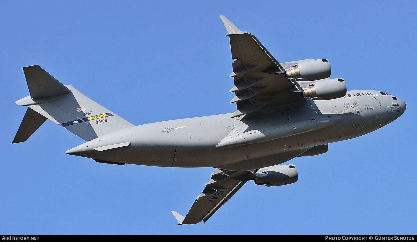 Aircraft Photo of 03-3126 / 33126 | Boeing C-17A Globemaster III | USA - Air Force | AirHistory.net #318661