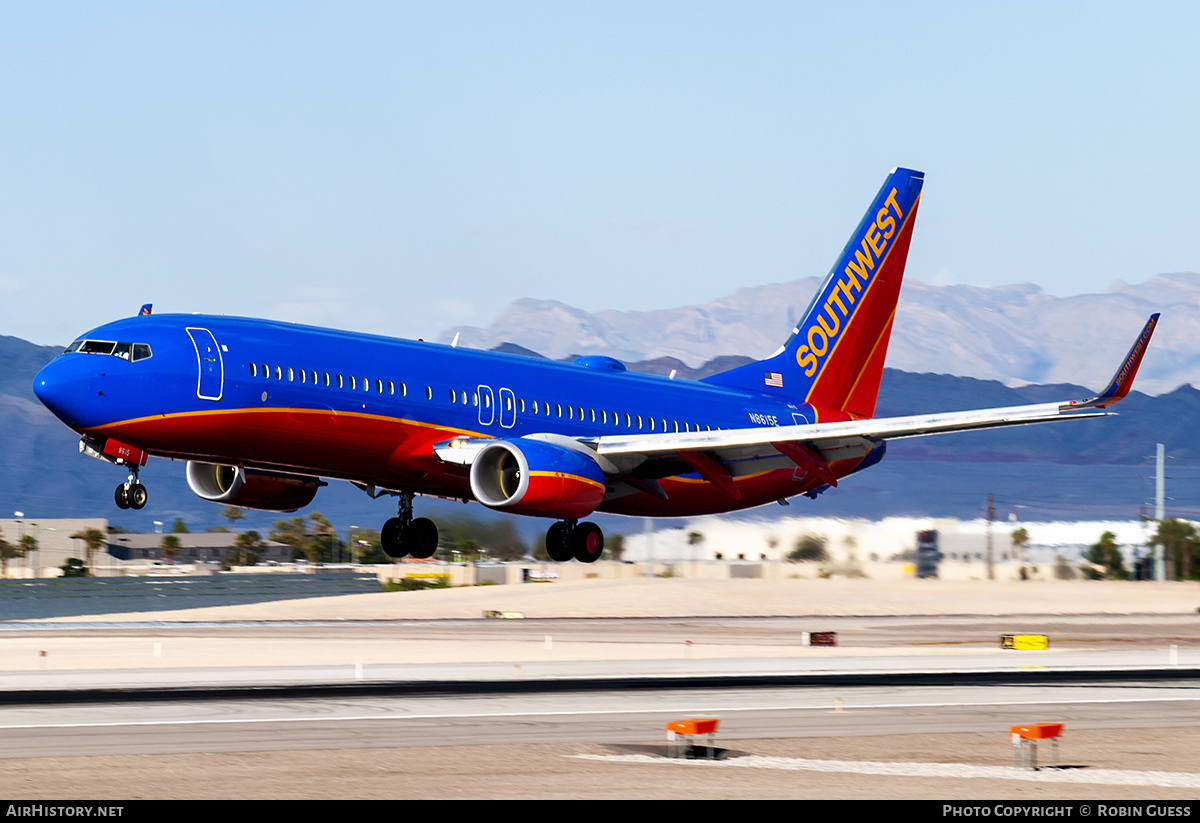 Aircraft Photo of N8615E | Boeing 737-8H4 | Southwest Airlines | AirHistory.net #318675