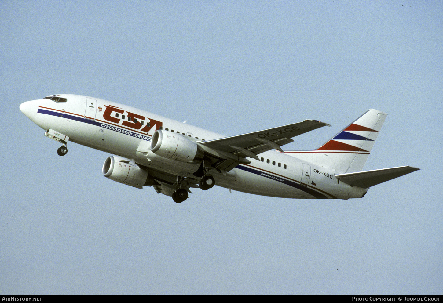 Aircraft Photo of OK-XGC | Boeing 737-55S | ČSA - Československé Aerolinie - Czechoslovak Airlines | AirHistory.net #318726