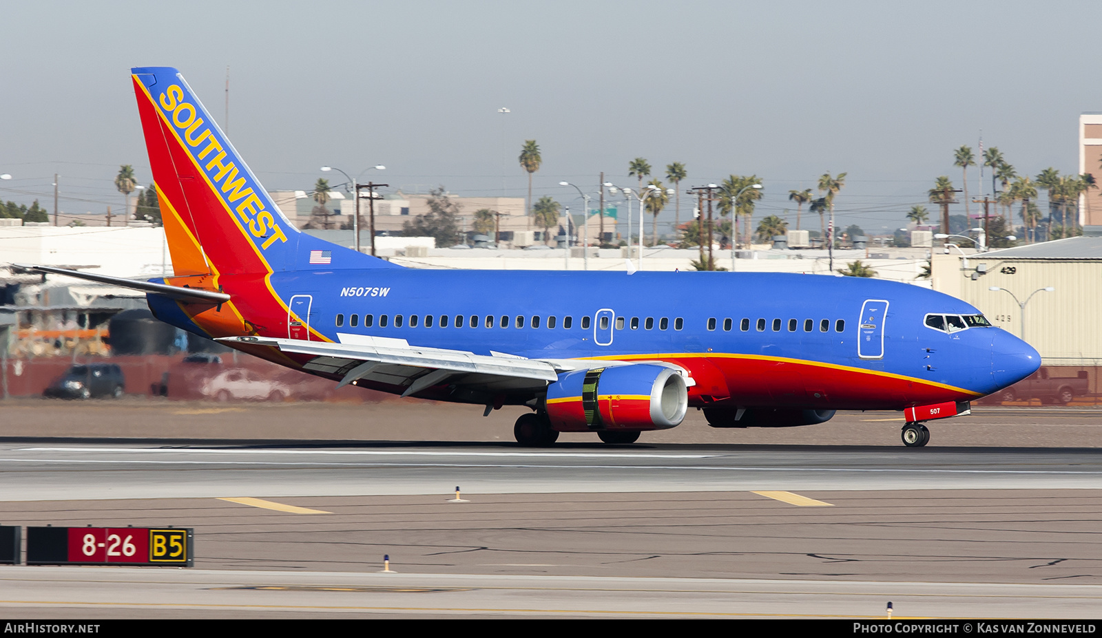 Aircraft Photo of N507SW | Boeing 737-5H4 | Southwest Airlines | AirHistory.net #318796
