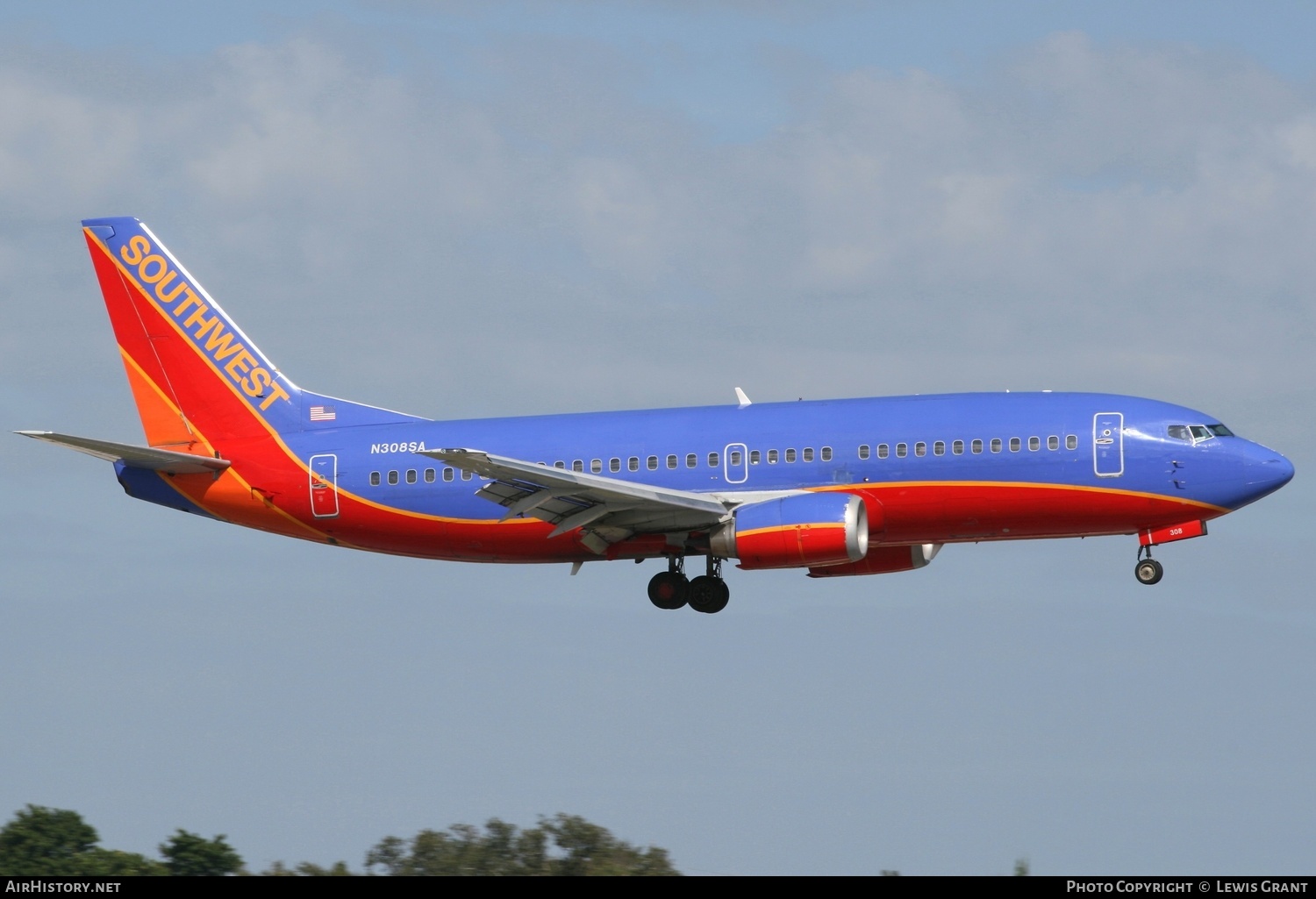 Aircraft Photo of N308SA | Boeing 737-3Y0 | Southwest Airlines | AirHistory.net #318803