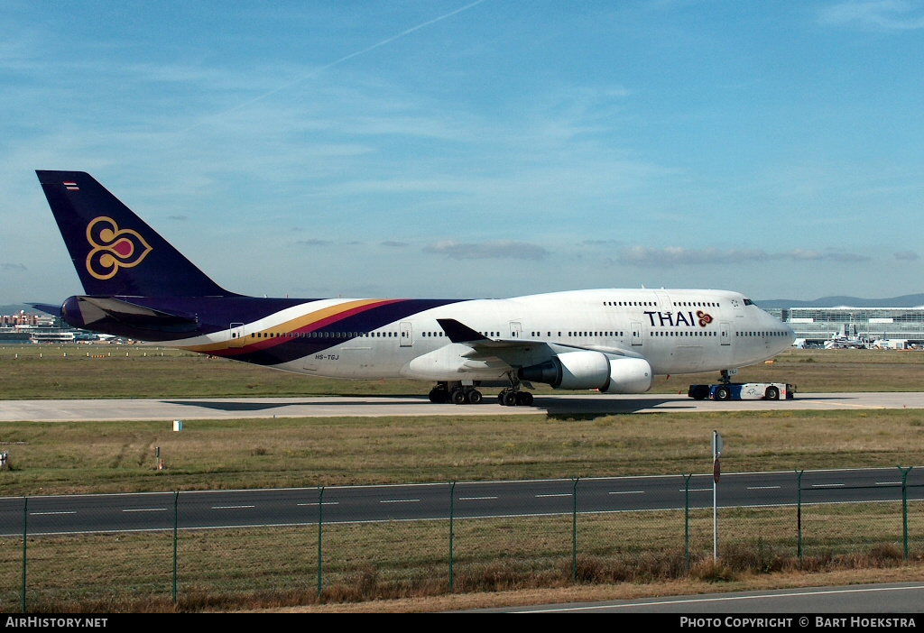 Aircraft Photo of HS-TGJ | Boeing 747-4D7 | Thai Airways International | AirHistory.net #318807