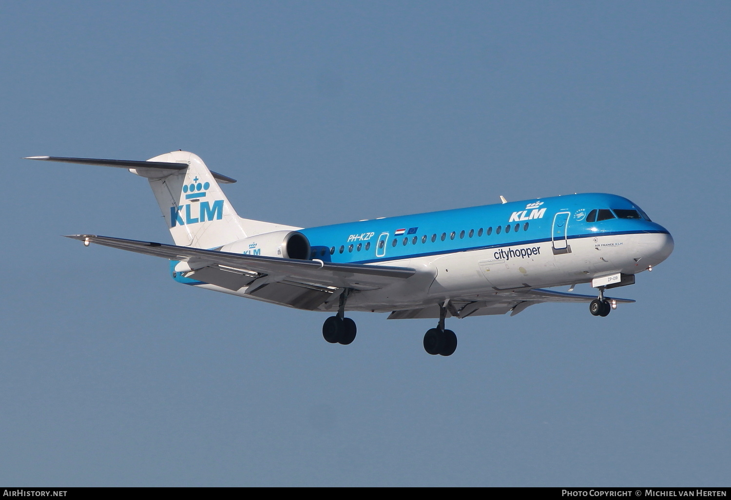 Aircraft Photo of PH-KZP | Fokker 70 (F28-0070) | KLM Cityhopper | AirHistory.net #318810