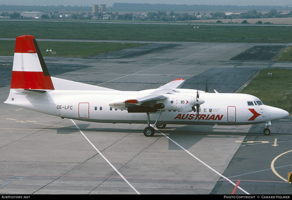 Aircraft Photo of OE-LFC | Fokker 50 | Austrian Airlines | AirHistory.net #318823