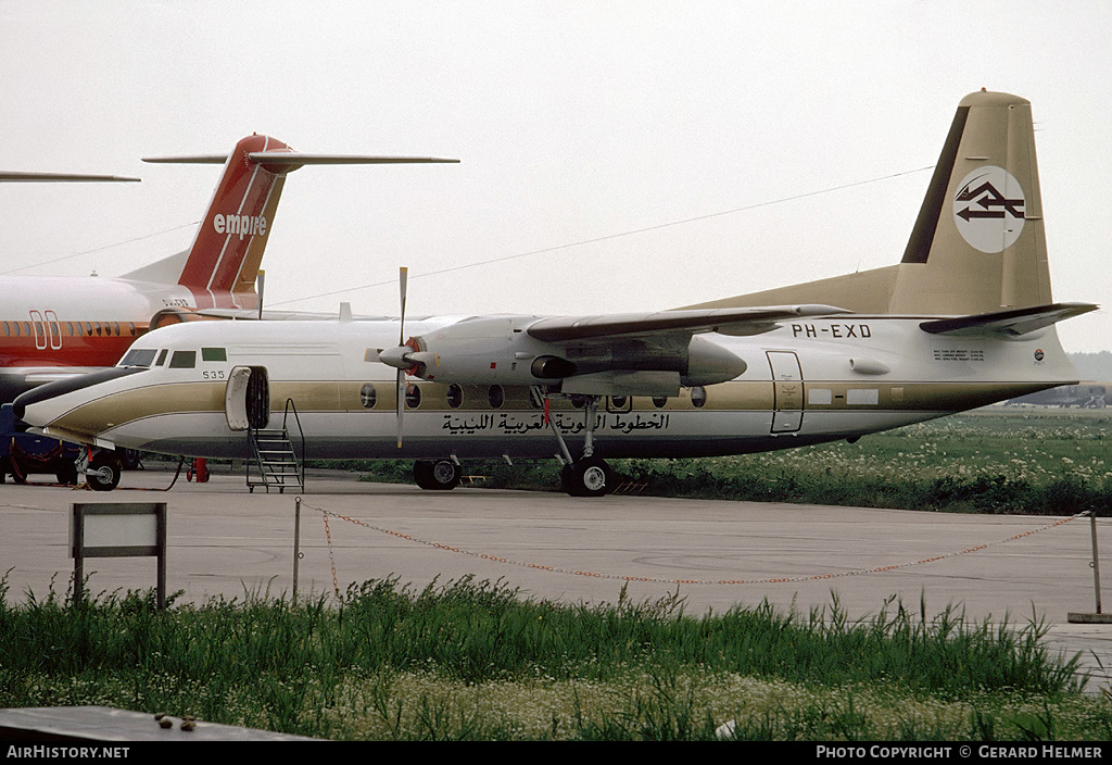 Aircraft Photo of PH-EXD | Fokker F27-600 Friendship | Libyan Arab Airlines | AirHistory.net #318884