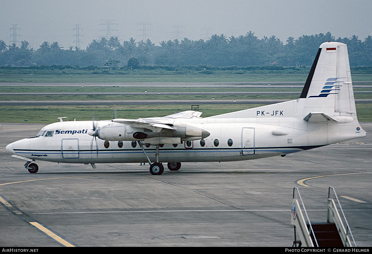 Aircraft Photo of PK-JFK | Fokker F27-200 Friendship | Sempati Air | AirHistory.net #318900