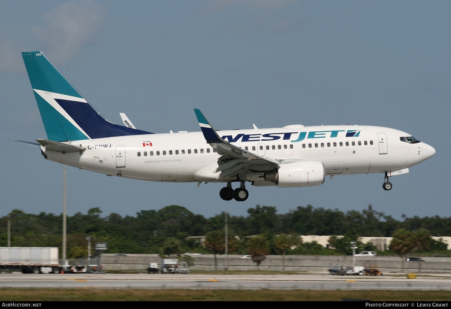 Aircraft Photo of C-FGWJ | Boeing 737-7CT | WestJet | AirHistory.net #318949