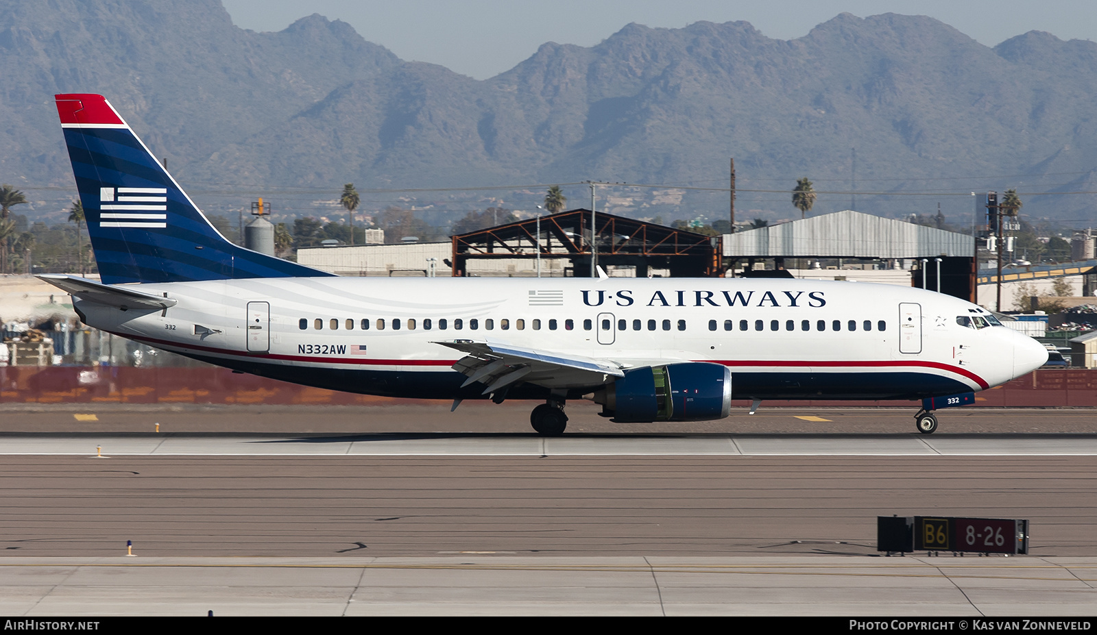 Aircraft Photo of N322AW | Boeing 737-3G7 | US Airways | AirHistory.net #318959