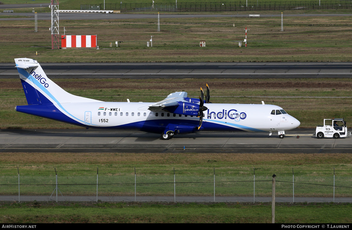 Aircraft Photo of F-WWEI | ATR ATR-72-600 (ATR-72-212A) | IndiGo | AirHistory.net #318994