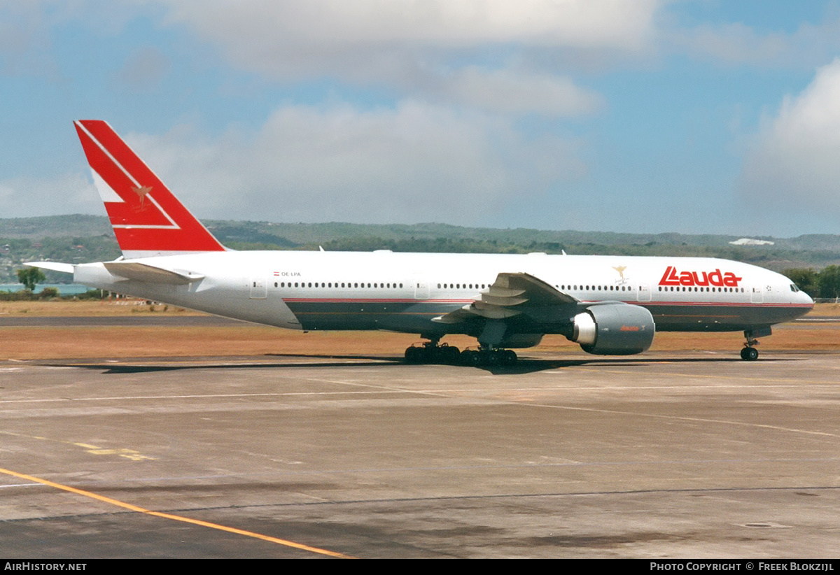 Aircraft Photo of OE-LPA | Boeing 777-2Z9/ER | Lauda Air | AirHistory.net #318995