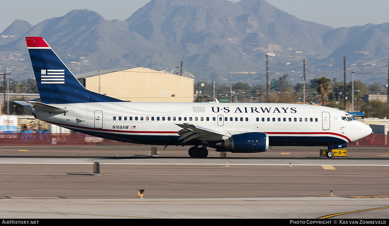 Aircraft Photo of N168AW | Boeing 737-33A | US Airways | AirHistory.net #319050