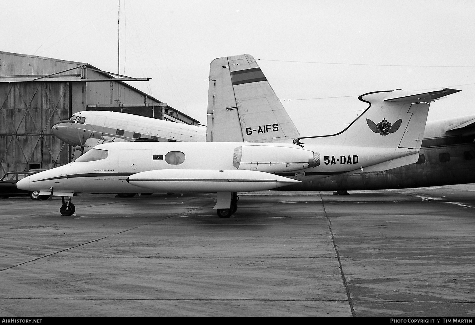 Aircraft Photo of 5A-DAD | Lear Jet 23 | Kingdom of Libya Airlines | AirHistory.net #319055