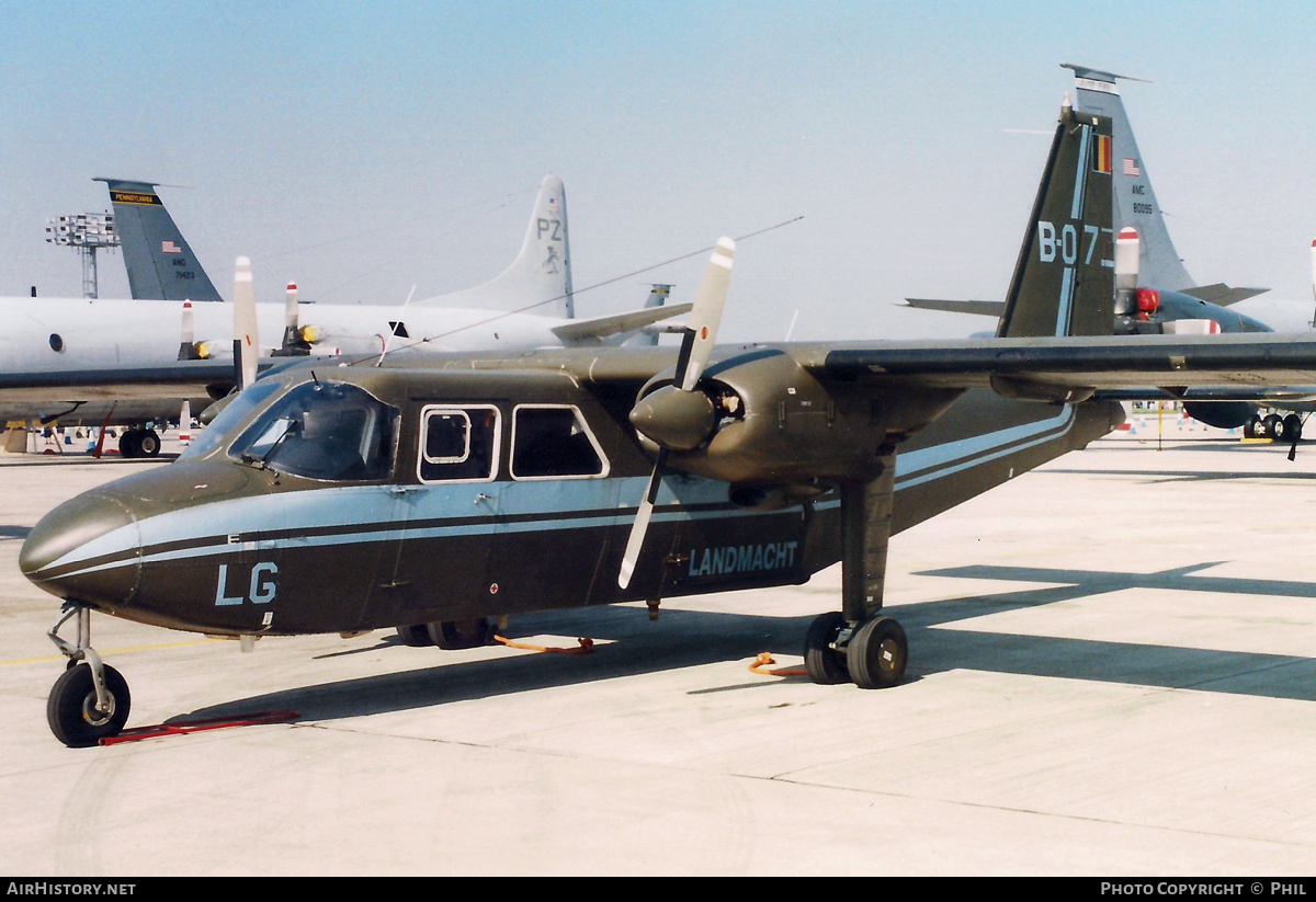 Aircraft Photo of B-07 | Britten-Norman BN-2A-21 Islander | Belgium - Army | AirHistory.net #319057