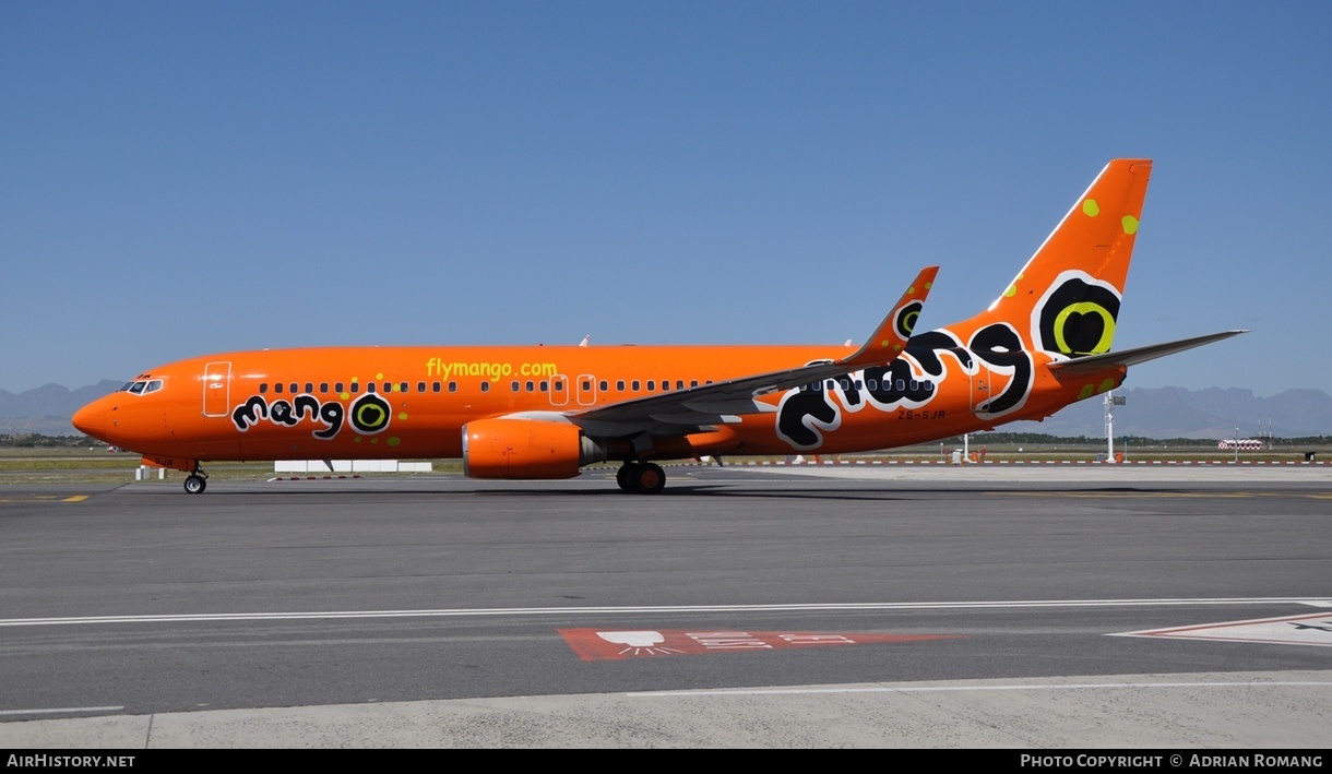 Aircraft Photo of ZS-SJR | Boeing 737-844 | Mango Airlines | AirHistory.net #319072