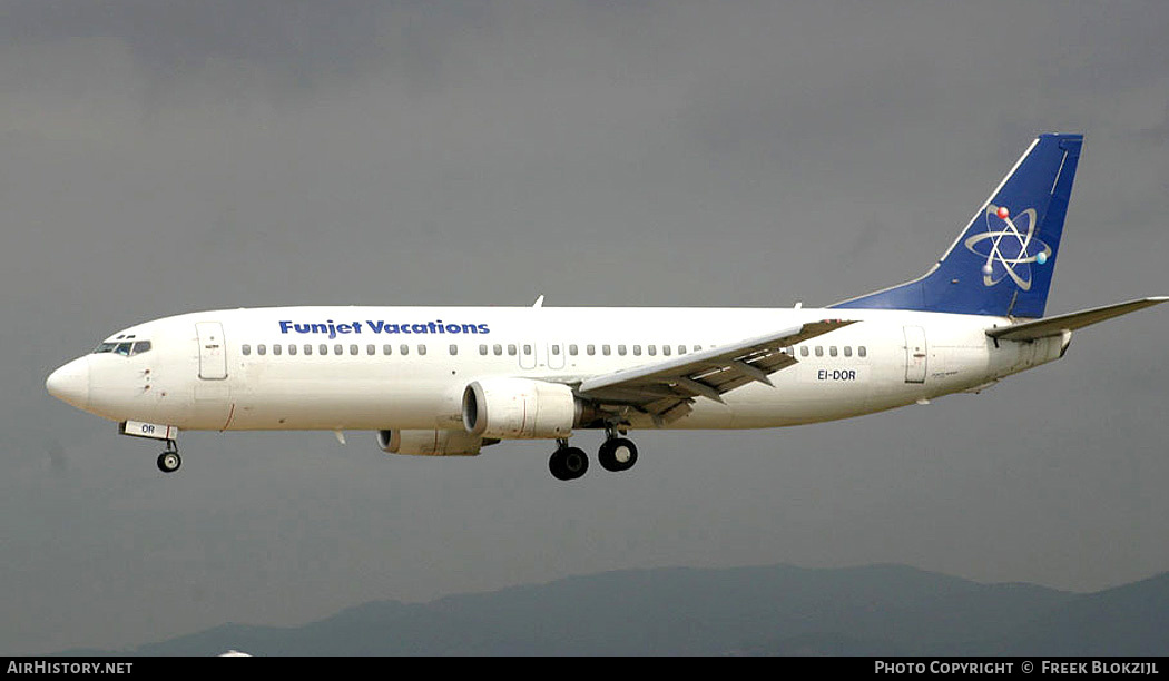 Aircraft Photo of EI-DOR | Boeing 737-4Y0 | Funjet Vacations | AirHistory.net #319077