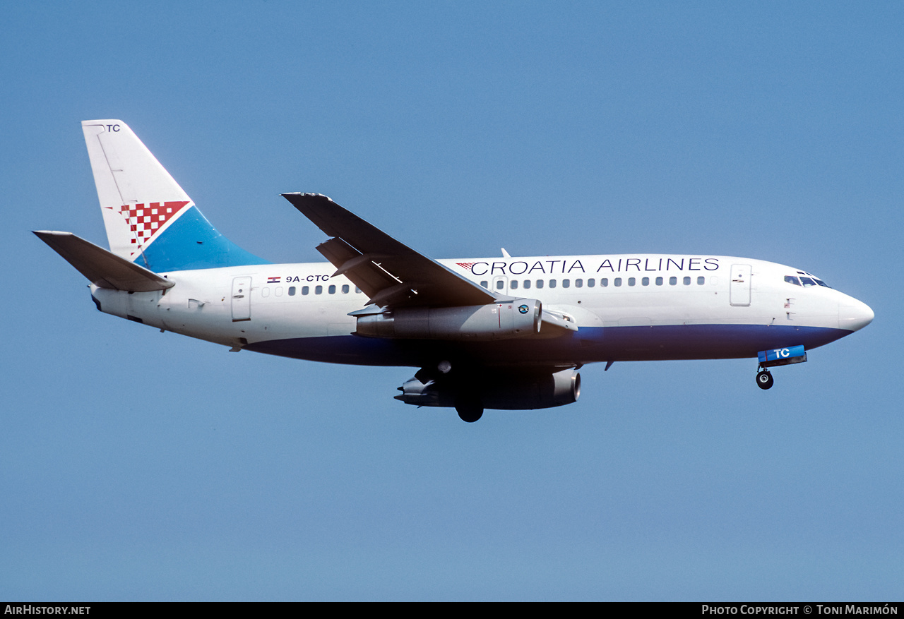 Aircraft Photo of 9A-CTC | Boeing 737-230/Adv | Croatia Airlines | AirHistory.net #319120