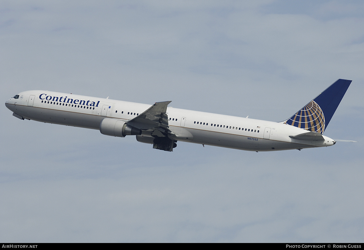 Aircraft Photo of N67052 | Boeing 767-424/ER | Continental Airlines | AirHistory.net #319184