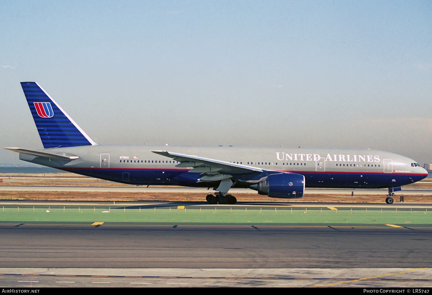Aircraft Photo of N791UA | Boeing 777-222/ER | United Airlines | AirHistory.net #319241