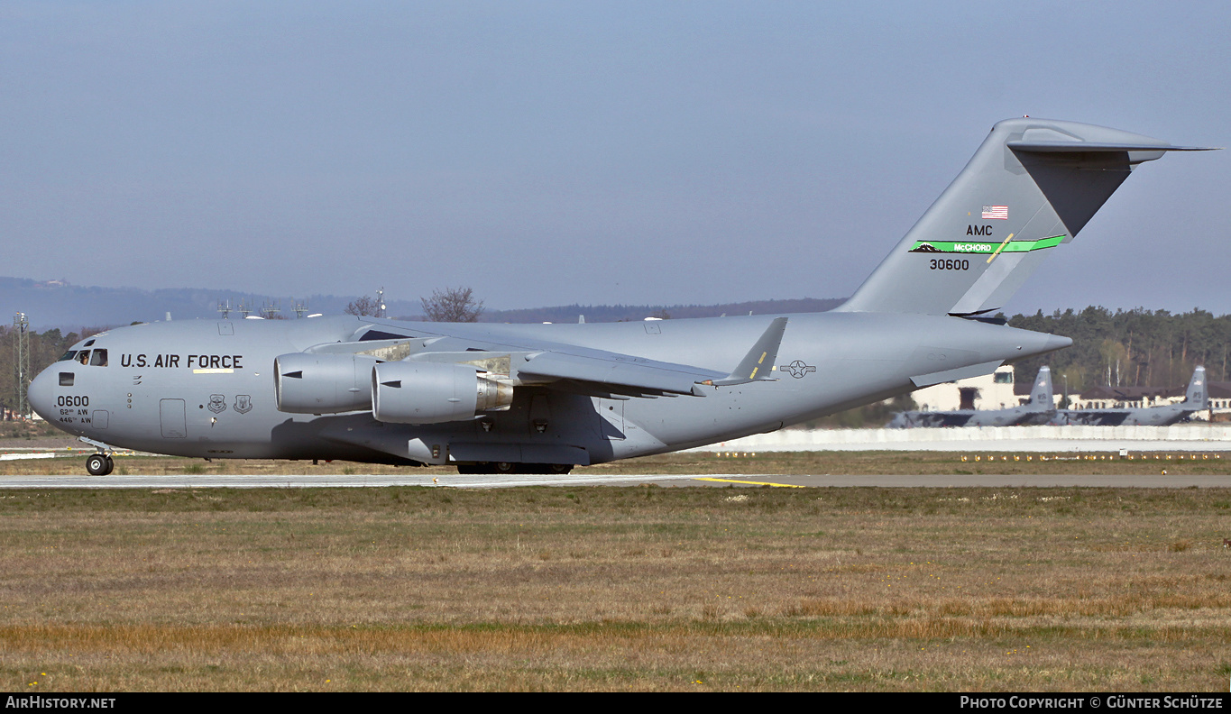 Aircraft Photo of 93-0600 / 30600 | McDonnell Douglas C-17A Globemaster III | USA - Air Force | AirHistory.net #319242