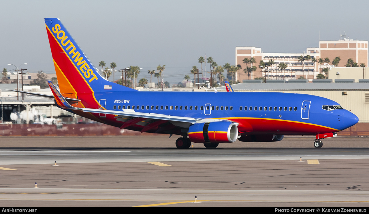 Aircraft Photo of N295WN | Boeing 737-7H4 | Southwest Airlines | AirHistory.net #319254