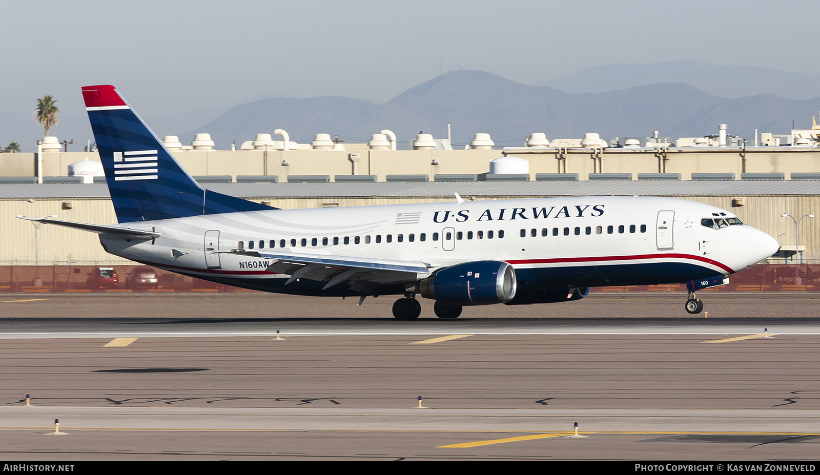 Aircraft Photo of N160AW | Boeing 737-3G7 | US Airways | AirHistory.net #319265