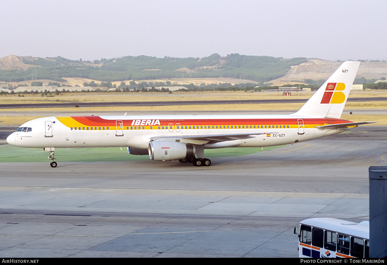 Aircraft Photo of EC-GZY | Boeing 757-256 | Iberia | AirHistory.net #319268