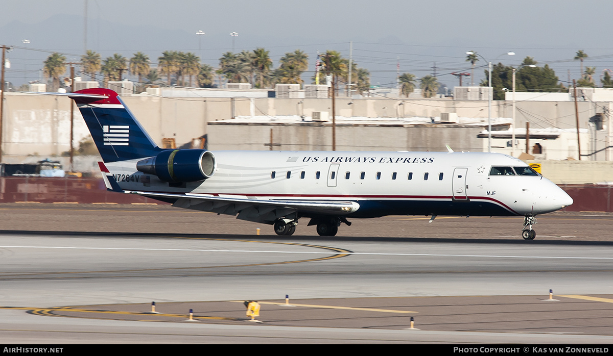 Aircraft Photo of N7264V | Bombardier CRJ-200LR (CL-600-2B19) | US Airways Express | AirHistory.net #319279