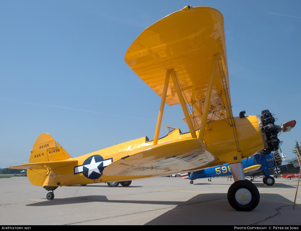 Aircraft Photo of N43GK / 43436 | Boeing N2S-5 Kaydet (E75) | USA - Navy | AirHistory.net #319292