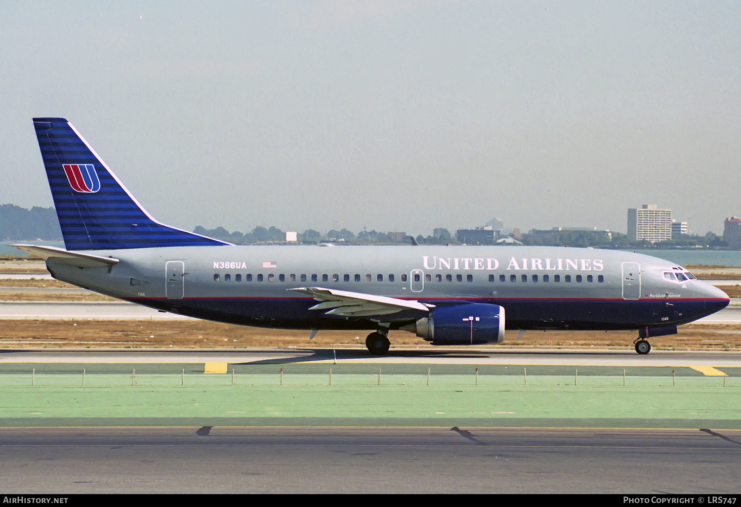Aircraft Photo of N386UA | Boeing 737-322 | United Airlines | AirHistory.net #319297