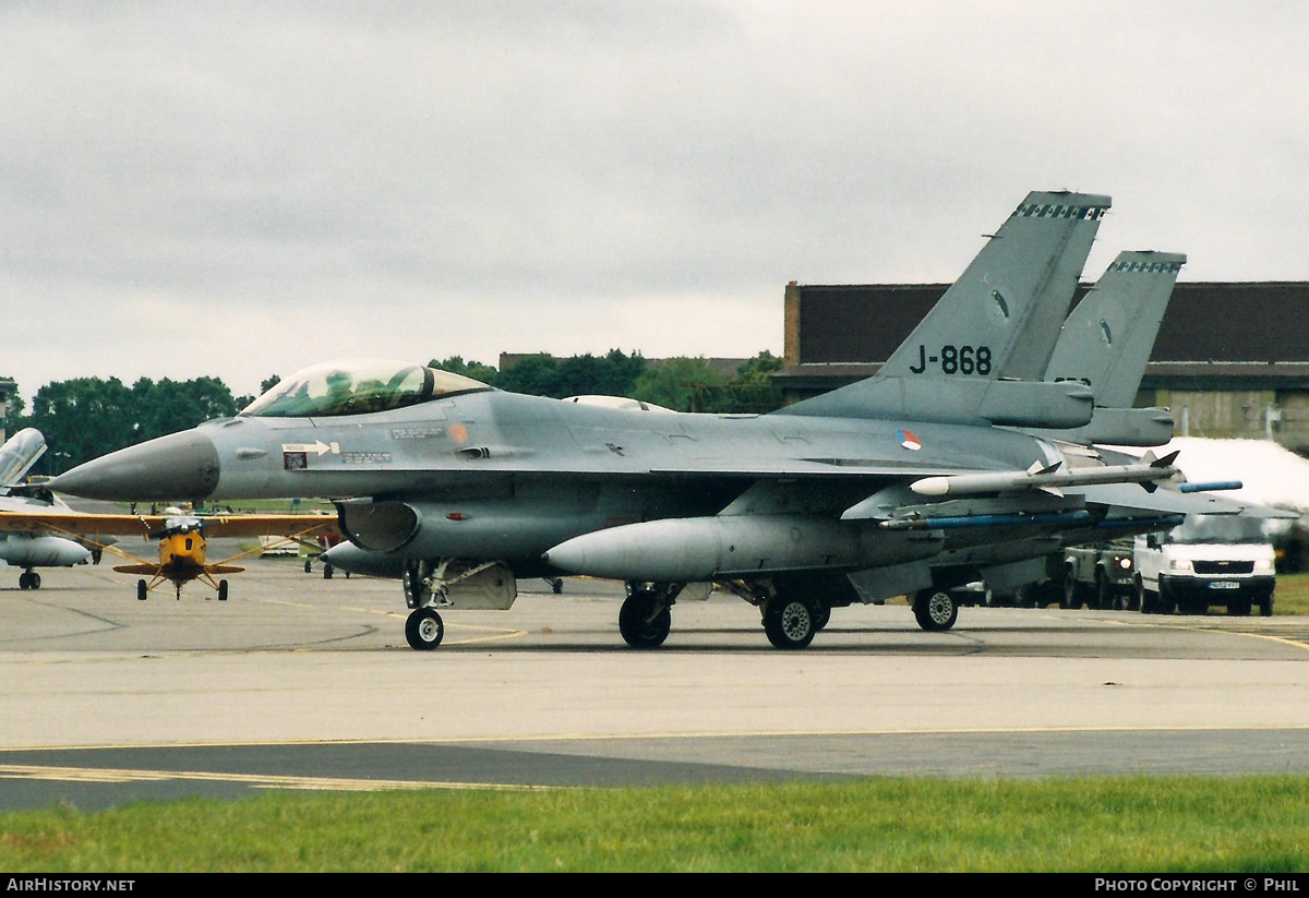 Aircraft Photo of J-868 | General Dynamics F-16AM Fighting Falcon | Netherlands - Air Force | AirHistory.net #319321