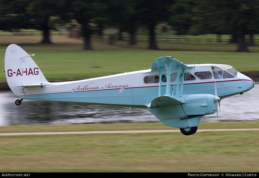 Aircraft Photo of G-AHAG | De Havilland D.H. 89A Dragon Rapide | Scillonia Airways | AirHistory.net #319366