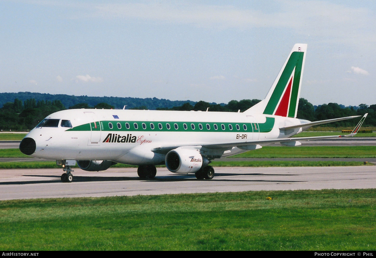 Aircraft Photo of EI-DFI | Embraer 170LR (ERJ-170-100LR) | Alitalia Express | AirHistory.net #319420
