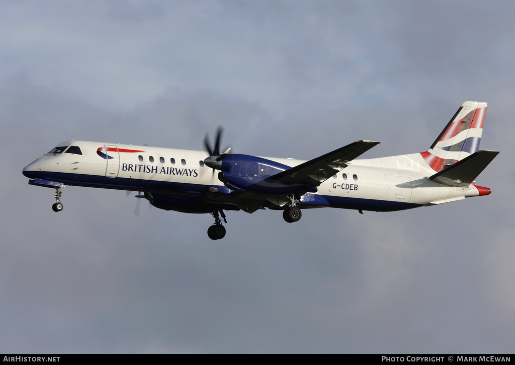 Aircraft Photo of G-CDEB | Saab 2000 | British Airways | AirHistory.net #319494