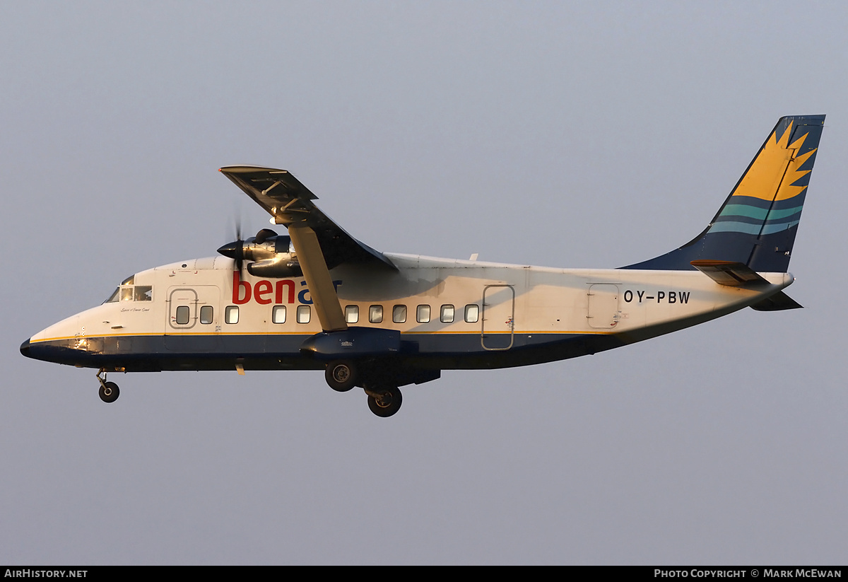 Aircraft Photo of OY-PBW | Short 360-300 | BenAir | AirHistory.net #319531