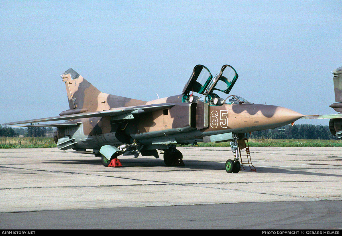 Aircraft Photo of 65 | Mikoyan-Gurevich MiG-23UB | Belarus - Air Force | AirHistory.net #319541