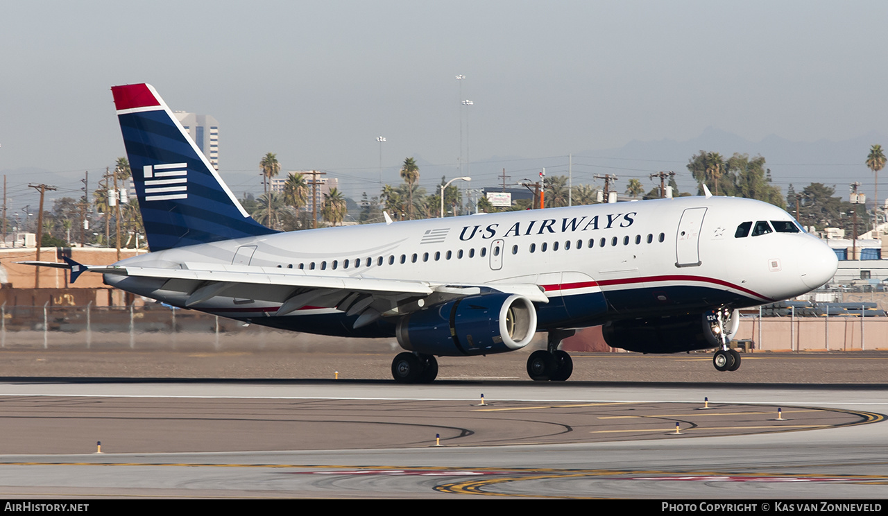 Aircraft Photo of N824AW | Airbus A319-132 | US Airways | AirHistory.net #319568