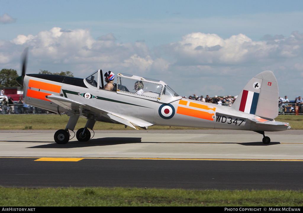 Aircraft Photo of G-BBRV / WD347 | De Havilland DHC-1 Chipmunk Mk22 | UK - Air Force | AirHistory.net #319570