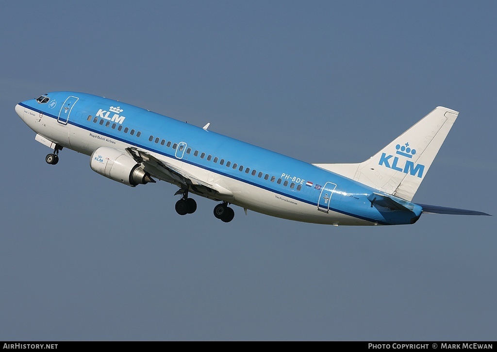 Aircraft Photo of PH-BDE | Boeing 737-306 | KLM - Royal Dutch Airlines | AirHistory.net #319585