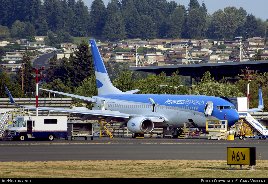 Aircraft Photo of LV-FYK | Boeing 737-8MB | Aerolíneas Argentinas | AirHistory.net #319627