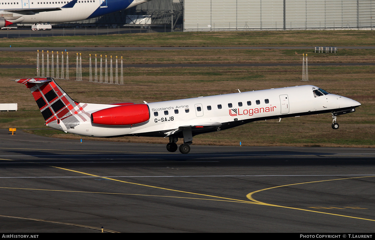Aircraft Photo of G-SAJB | Embraer ERJ-135ER (EMB-135ER) | Loganair | AirHistory.net #319630