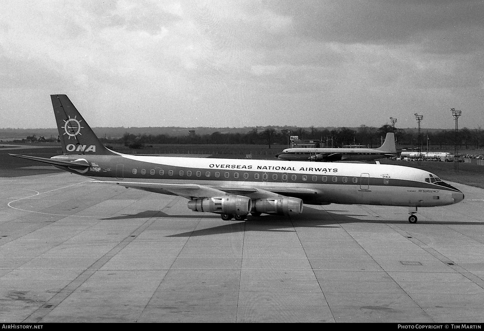 Aircraft Photo of N851F | Douglas DC-8-55F | Overseas National Airways - ONA | AirHistory.net #319670